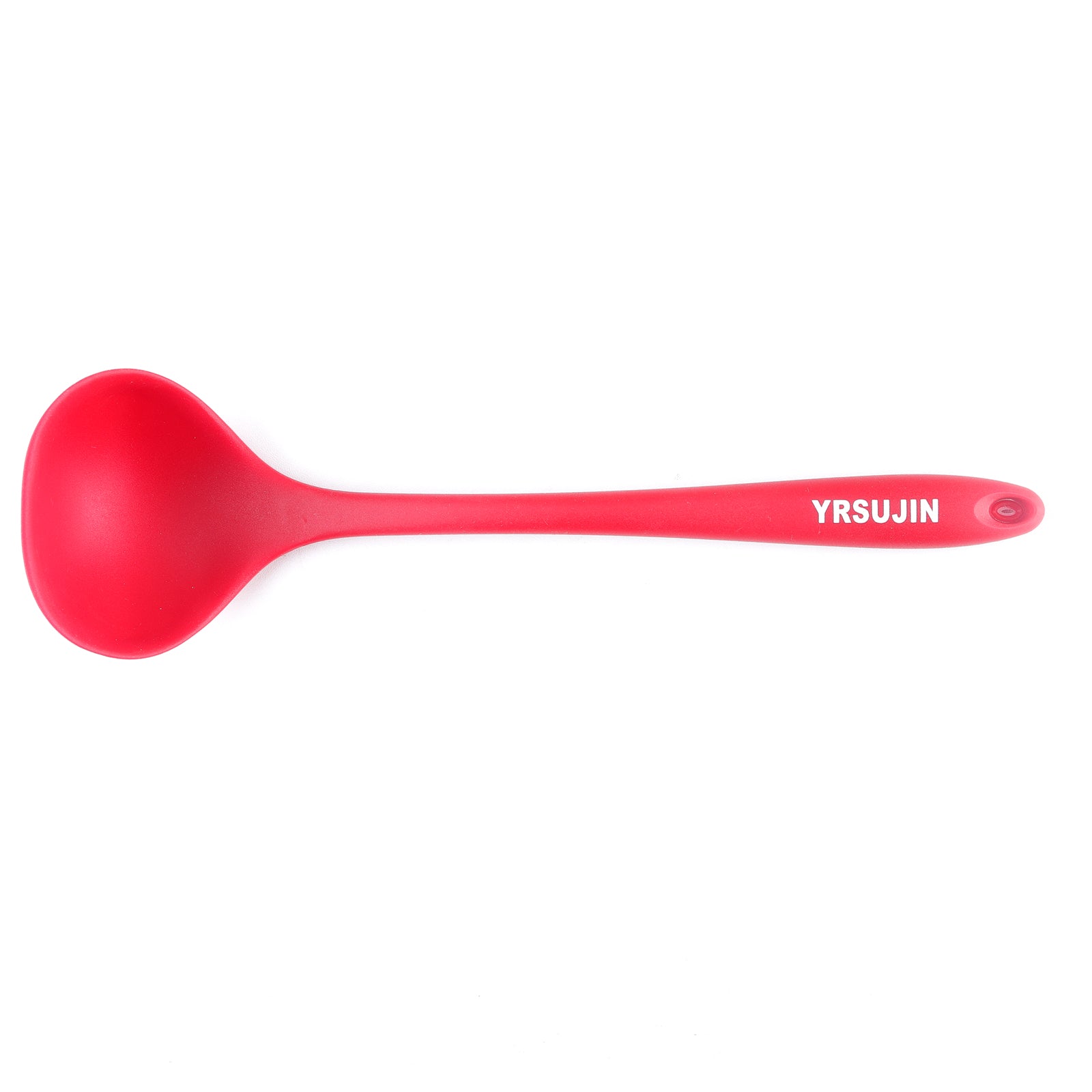 13 inch Silicone Soup Ladle for Kitchen, Cooking | U-Taste Red